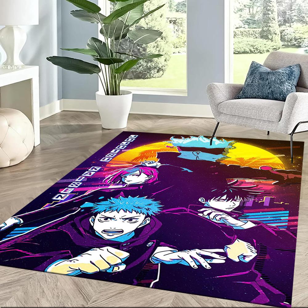 Jujutsu Kaisen: Battle Begins Square rugs are a great choice for living rooms, bedrooms, home décor, and as gifts.
