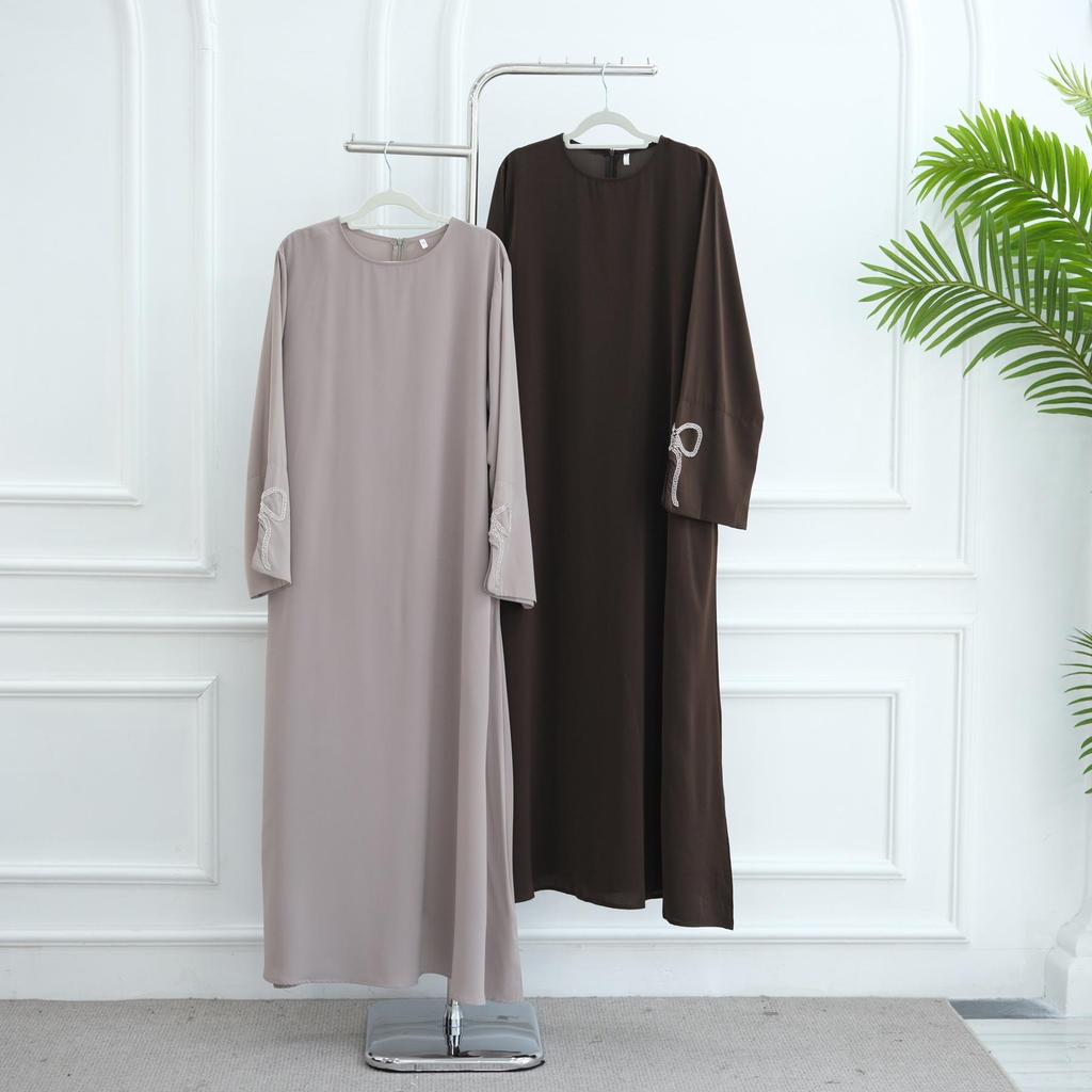 Loriya Dubai Luxury Beaded Sleeve Dress LR1086