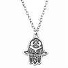 Collana Ciondolo Nodo Celtico Triquetra Stella di Davide Pendente Gioielli Vintage Boho Catena 43cm