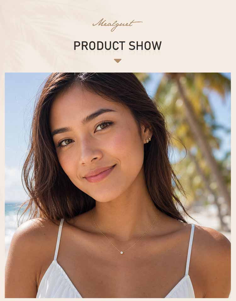 Minimalist Solitaire Zircon Choker Necklace, Single Stone Pendant, 18K Gold Plated Stainless Steel Clavicle Chain Jewelry