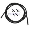 2M Windscreen Wiper Washer Jet Tube Pipe Hose Black w/Connectors For Nozzle Pump