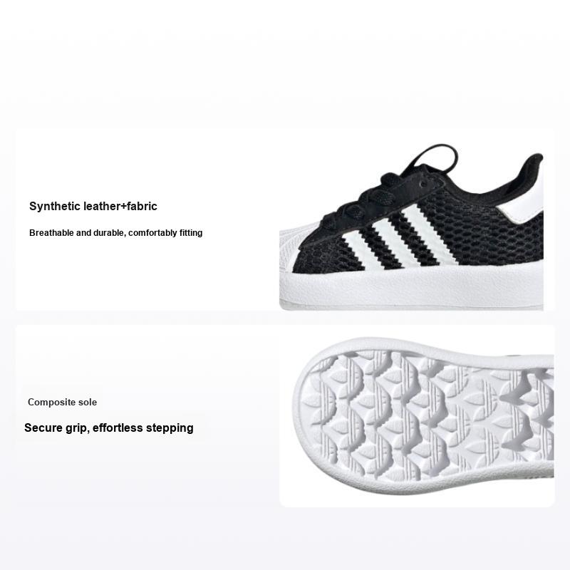 adidas Originals Superstar 360 Adifom Bequeme Low-Top Walking Schuhe Babyschuhe Schwarz Weiß JR7414