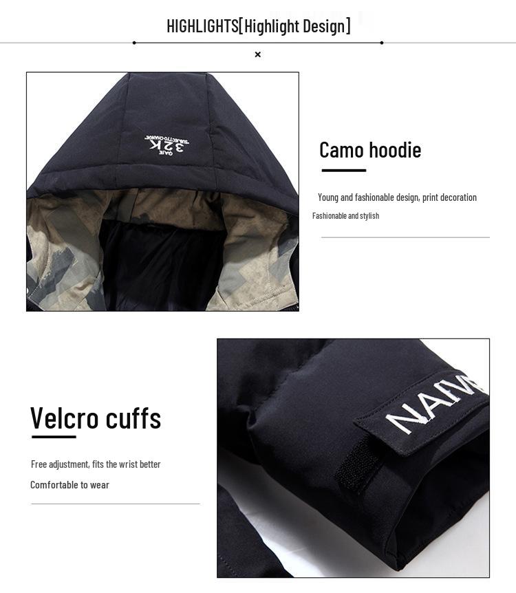 Cross-border Men's Thickened Short Cotton Jacket - Autumn/Winter Korean Style Trend Streetwear