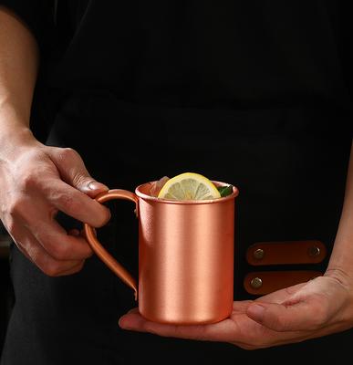 400 ml 16,0 oz 100% měď Moscow Mule hrnek Odolné měděné hrnky na pivo Hrnek na kávu Hrnek na mléko Šálek z čisté mědi Nádobí