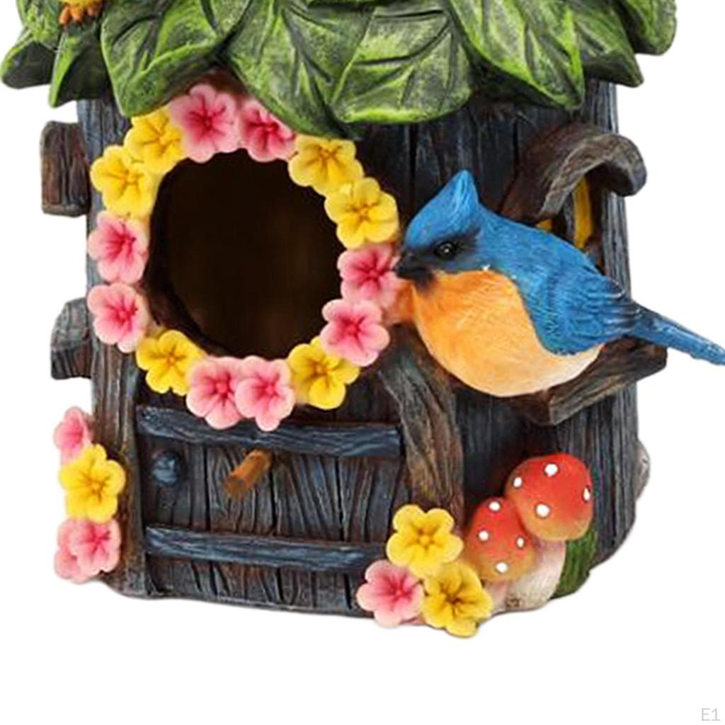 Hand Painted Hanging Sparrow Nest Box for