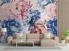 Wallpaper Peony Flowers Pastel Watercolour 3D