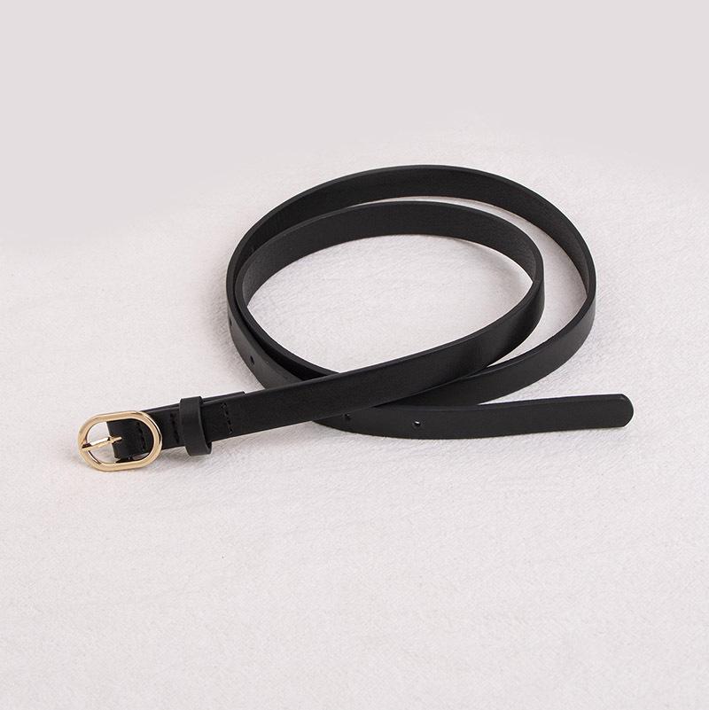 New Women's Simple and Versatile Braided Round Buckle Belt Pp Grass Woven Brown Belt Natural Style Casual Women's Belt