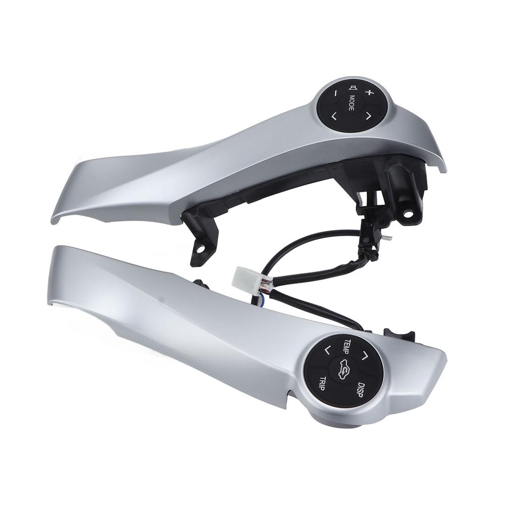 Lenkradverkleidung mit Bedientasten, silbernes ABS, Multifunktionsersatz für Prius 2009?2014