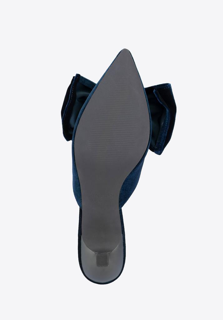 Escarpins pour femme Wittchen avec nœud, Bleu marine, Matière textile bleu marine