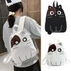 New Arrival 20l Canvas Cat Backpack For Girls And Boys Soft And Durable With Lovely Print