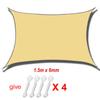 Waterproof Sun Shelter Sunshade Protection Shade Sail Awning Camping Shade Cloth Large For Outdoor Canopy Garden Easy To Use