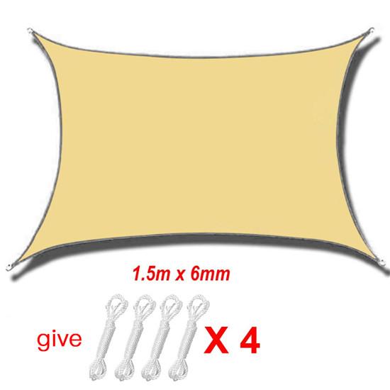 Waterproof Sun Shelter Sunshade Protection Shade Sail Awning Camping Shade Cloth Large For Outdoor Canopy Garden Easy To Use