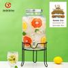 Glass Beverage Dispenser with Tap