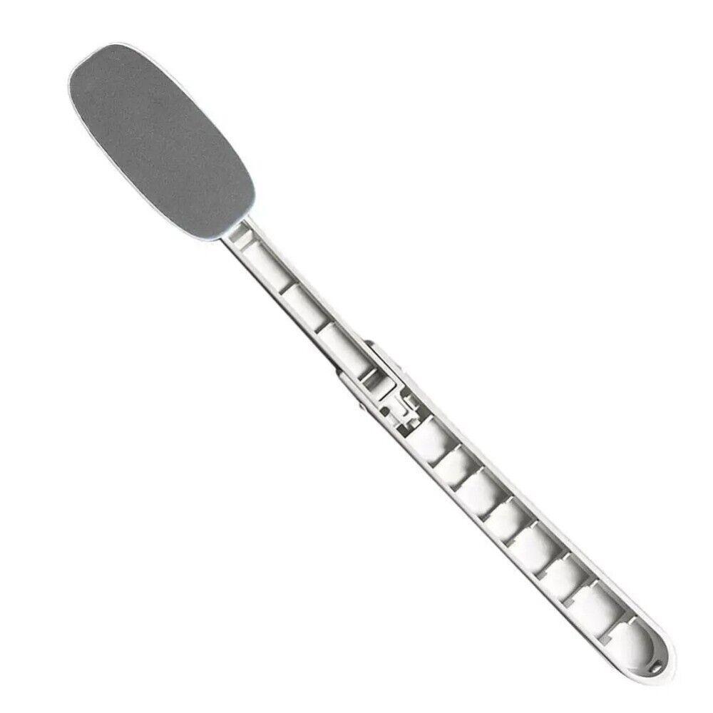 

Extendable Foldable Backs Lotion Applicator Long Curved Handle Back Self-Tanning Sunscreen Ointment Applicator Reusable серый