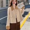 Patchwork Lapel Casual Fashion Jacket - Age-Reducing Women's Trench for Autumn 2025