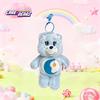 1 PZ Portachiavi Care Bears Licenza Ufficiale Triste Blu Portafortuna Fioritura Doppia Onda Luminosa Sogni D'Oro Orso Marino