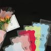 50 Pcs Iridescent Single Rose Sleeves DIY Transparent Flower Wrapping Bag Floral Material Packaging Waterproof