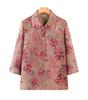 Seven-Sleeve Grandma Style Two-Piece Set: Summer Shirt and Pants for Middle-Aged & Elderly Women