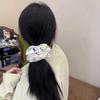 French Style Floral Scrunchies Satin Hair Ropes Temperament Embroidery Hair Scrunchies  Daily