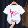 Boys T-shirt Girls Kids Rhythmic Gymnastics Printed T-shirt Modal Clothing Short Sleeves Boys Clothes