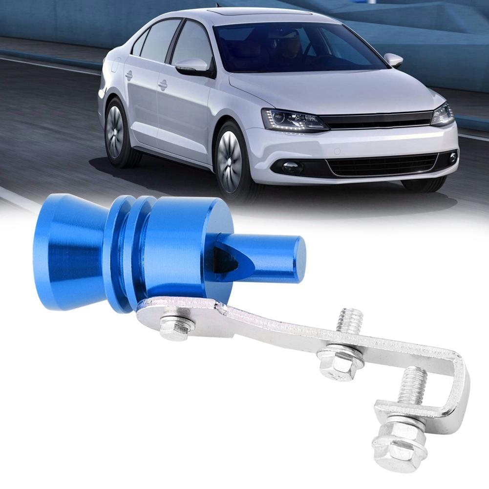 Universal Car Exhaust Pipe Turbo Whistle for Automobile ATV SUV Auto Accessories (Blue)