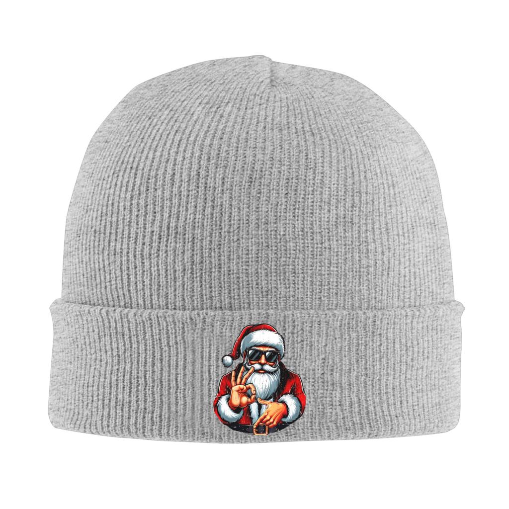 Funny Six Seven 6 7 Meme Santa Christmas Knitted Hat Beanie Hats Kpop Head Wrap Men Women Bonnet Hats Spring Cool Caps Gift Idea
