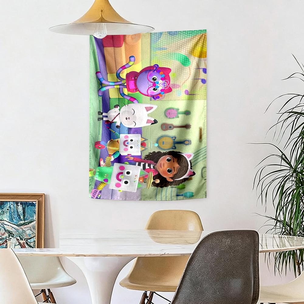 Cartoon Niedlich Gabbys8 Wanddeko Wandteppich Kunst Für Haustier Gedenken Geburtstag Hochzeitsparty Kulisse Familiengeschenk