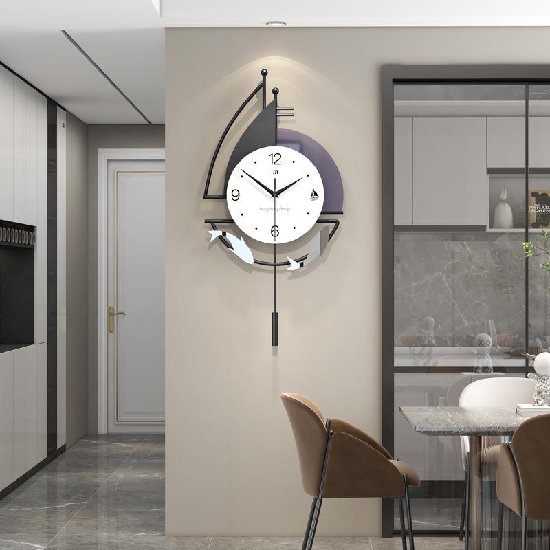 Modern Minimalist Wall Clock for Living Room, Restaurant, or Home Decor