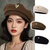 Korean Autumn and Winter Woolen Beret British Style Painter Hat Retro Versatile Face Small Japanese High-end Hat Woman