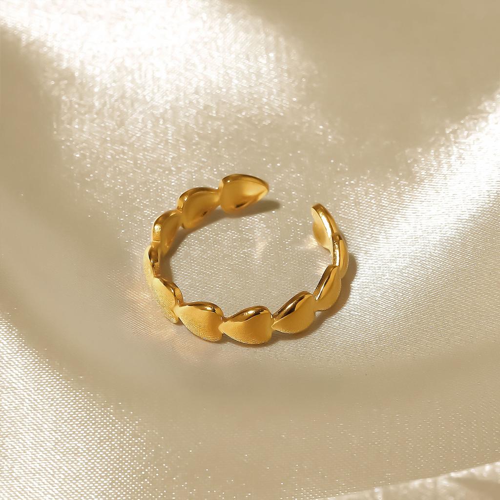 Anello da donna alla moda in 1 pezzo Anello da donna Anello in metallo Anello lucido Anello in metallo Regalo per le vacanze