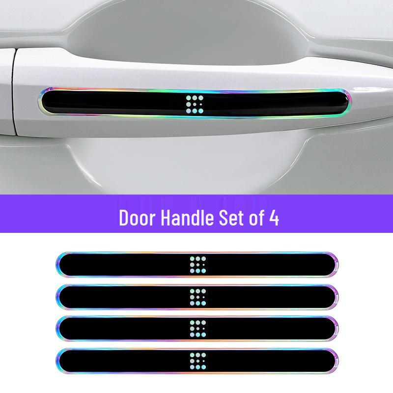 Bol de Poignée de Porte Bumper Pare-chocs en Époxy Résistant aux Rayures Sept Couleurs pour Voitures Lan Dian E5/E3