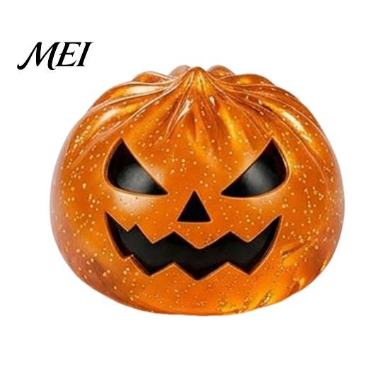 Adults Fidget Toys 1/6Pcs Halloween Dumpling Stress Relief Toy, Devil Pumpkin Eyeball Skeleton Squeeze Sensory Anxiety Reduction Dough Bun Toy