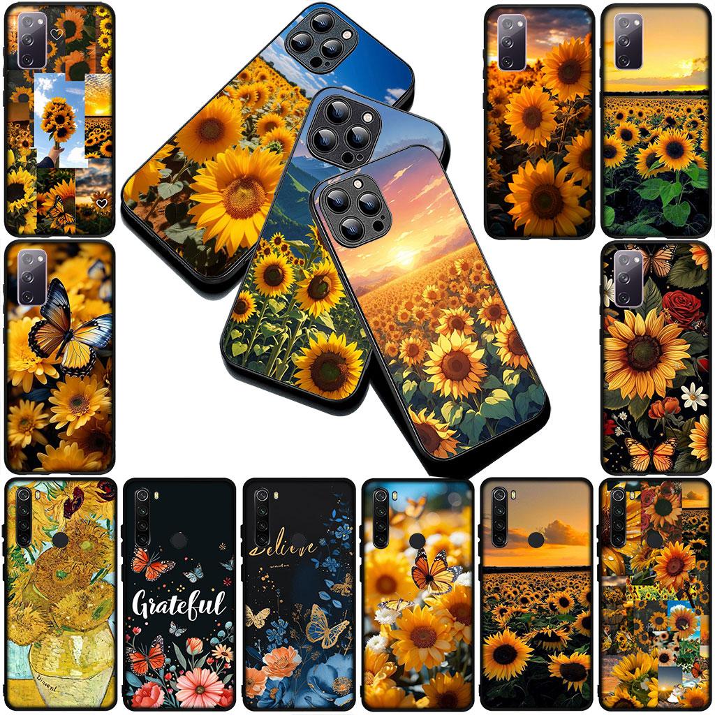 Handyhülle für Motorola Moto Edge 70 60 Fusion NEO Pro G Stylus G56 G96 G04 G05 20 Hülle Sonnenblume Gelbe Blume Schmetterling