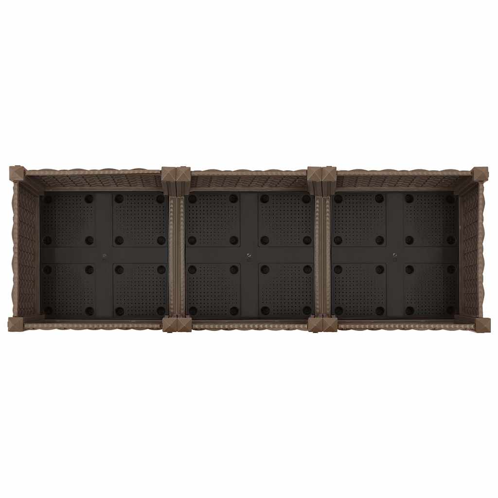 vidaXL Hochbeet 120x40x71 Cm Polypropylen