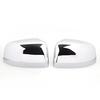 Chrome Top Half Door Side Mirror Cover 2PCS for Left and Right Sides For 2011-2016 Dodge Durango & Jeep Grand Cherokee