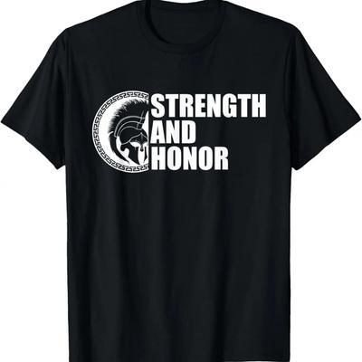 C597 STÄRKE UND EHRE T-Shirt Workout Gym MMA Fitness