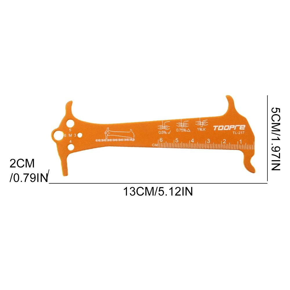 MTB Bike Chain Wear Indicator Ruler Bicycle Chains Gauge Measurement Checker Cycling Repair Tool Caliper Bike Cycling Parts