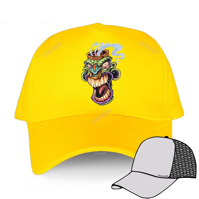 

Новое поступление, хлопковые шапки, бейсболка для взрослых, уличная удивительная кричащая голова Тики, мужские и женские летние кепки в стиле хип-хоп, однотонная шляпа от солнца Adjustable