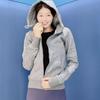 Women's Lulu Slimming Fleece Zip-Up Hoodie Cardigan