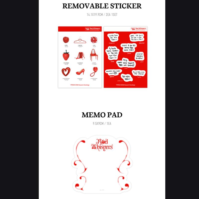 [Pre-order] TWICE-2026 SEASON'S GREETINGS [RED WHISPERS](Online Benefit)