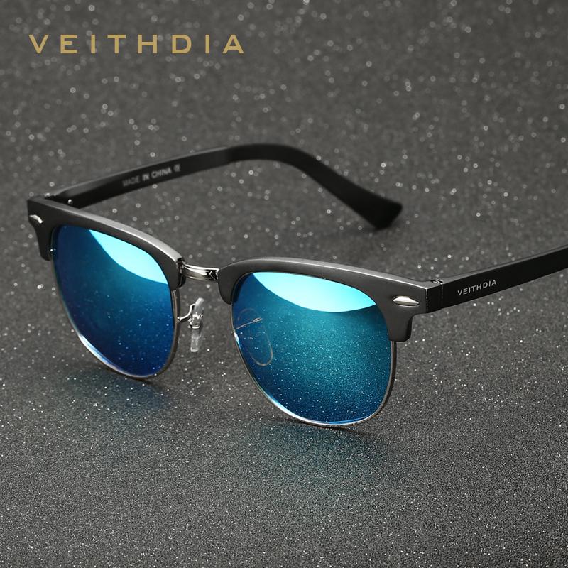 VEITHDIA Unisex hliníkové magnéziové polarizované vintage okuliare príslušenstvo slnečné okuliare pre mužov ženy