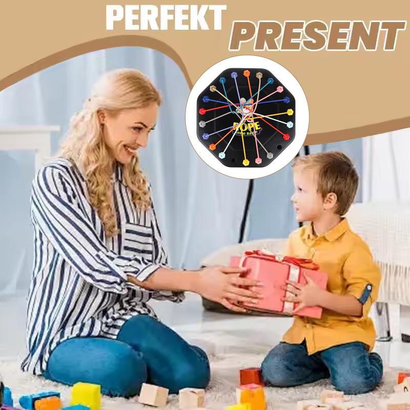 

Игрушка-распутывалка веревки, способности к логическому мышлению, игра-головоломка на сортировку с перекрученной веревкой, настольная головоломка для мальчиков, девочек, детей чёрный