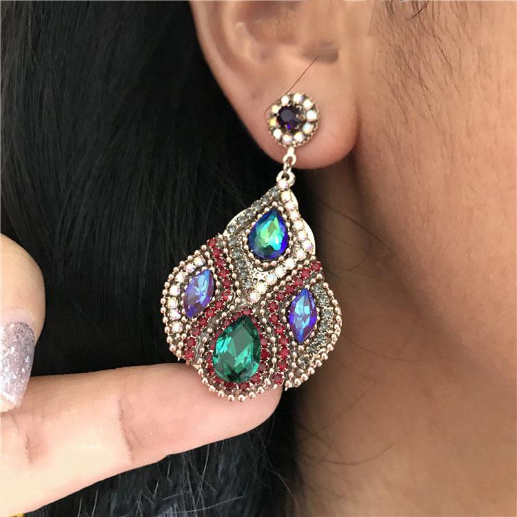Boucles d'oreilles Dongdaemun niche luxe léger bohème ethnique féminité haut de gamme boucles d'oreilles polyvalentes
