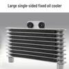 Silver Large Single-Sided Off-Road Motorcycle Engine Oil Cooler Radiator