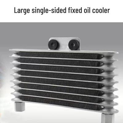 Silver Large Single-Sided Off-Road Motorcycle Engine Oil Cooler Radiator
