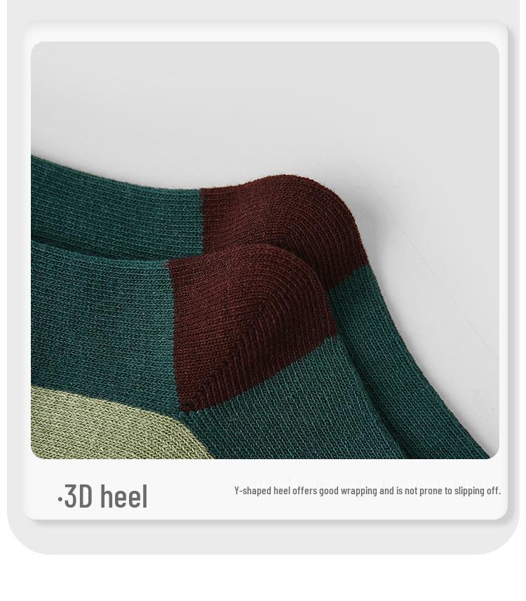 2025 Autumn/Winter Kids' Color Block Dog Socks - Cotton, Odor-Resistant, Versatile Sports Socks for Boys