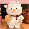 Christmas Santa Claus Snowman Penguin Sled Plush Doll Pendant Children Toy For Holiday Gift Decor