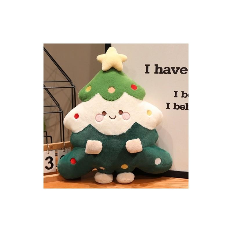 Christmas Tree Man Plush Pillow With Pp Cotton Filling For Holiday Home Decor