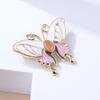 Oliedruppelend Insect Dier Mode Verfijnd Kattenoog Steen Vlinder Anti-reis Broche Speld Vrouwelijke Accessoires Broche Sieraden