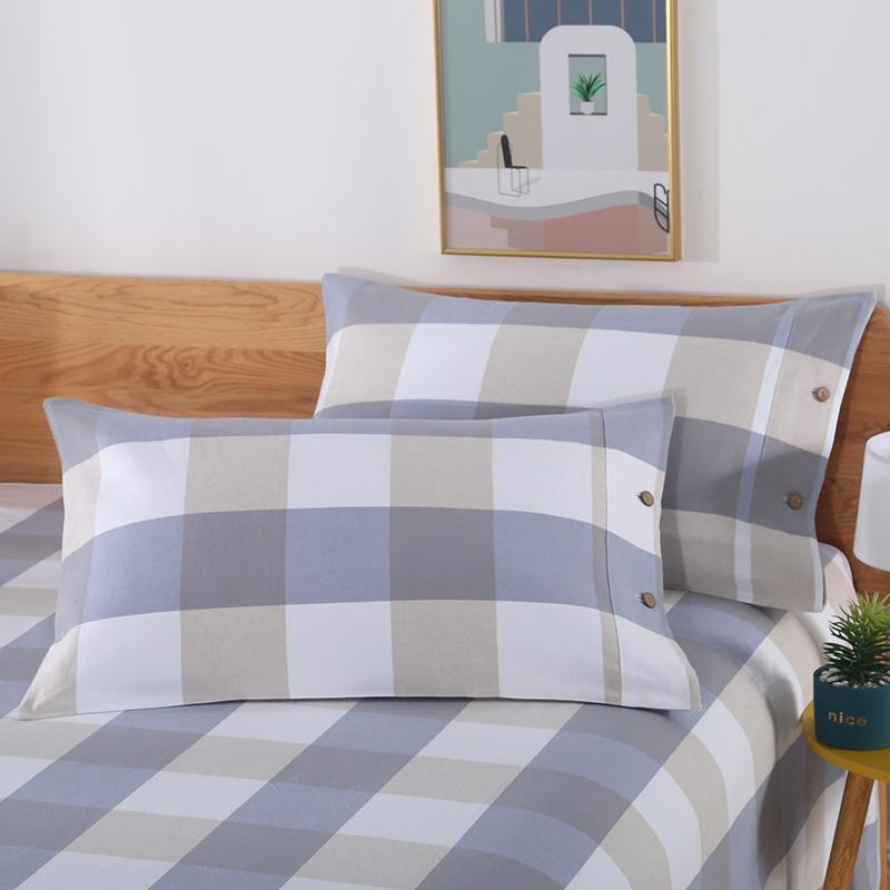 Pair of Thickened Pure Cotton Pillowcases, 48cm X 74cm - 2024 New Style
